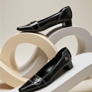 Tod's Black Patent Leather Loafers